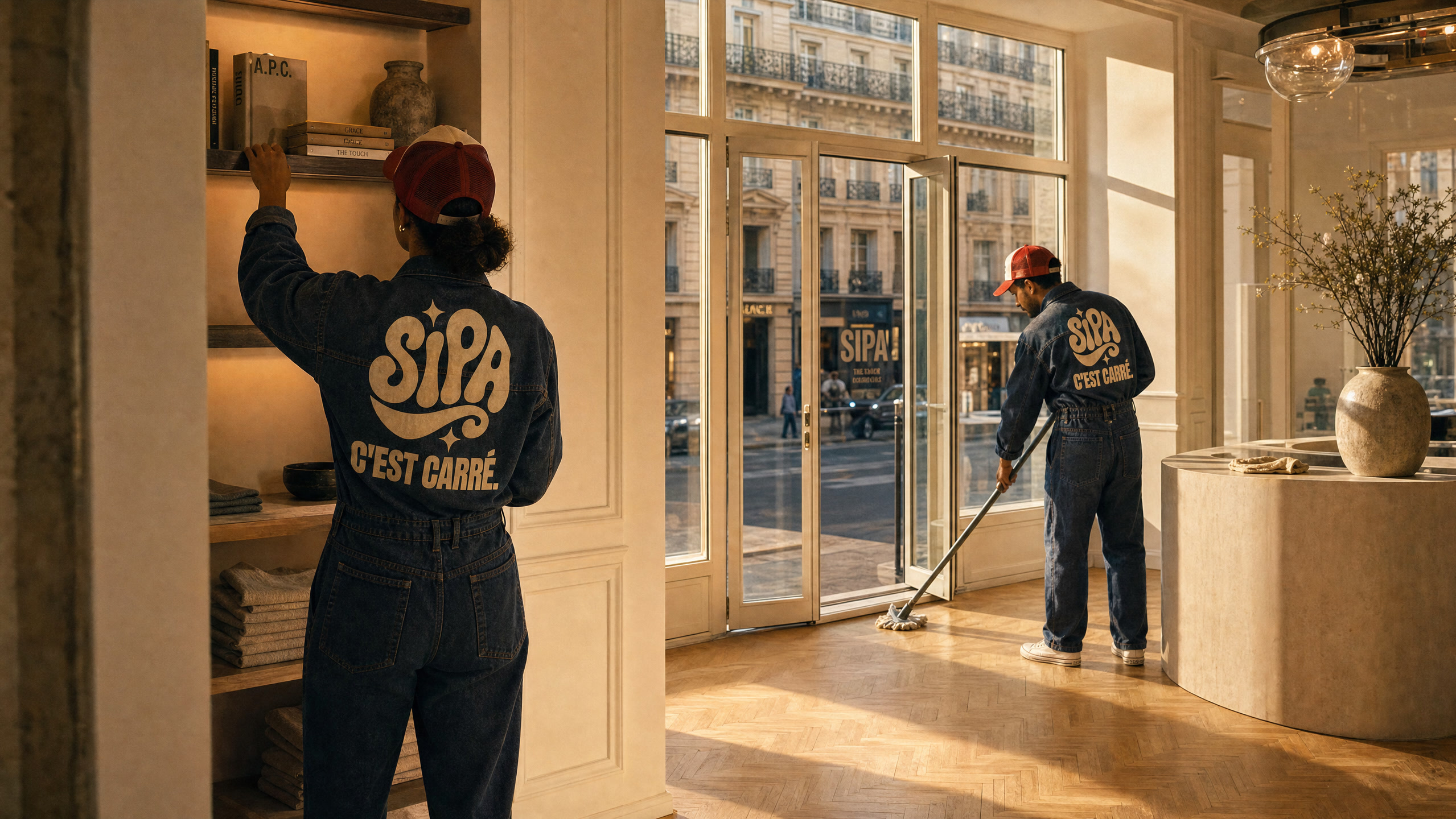 Un local livré par le chantier, repris avant l'ouverture