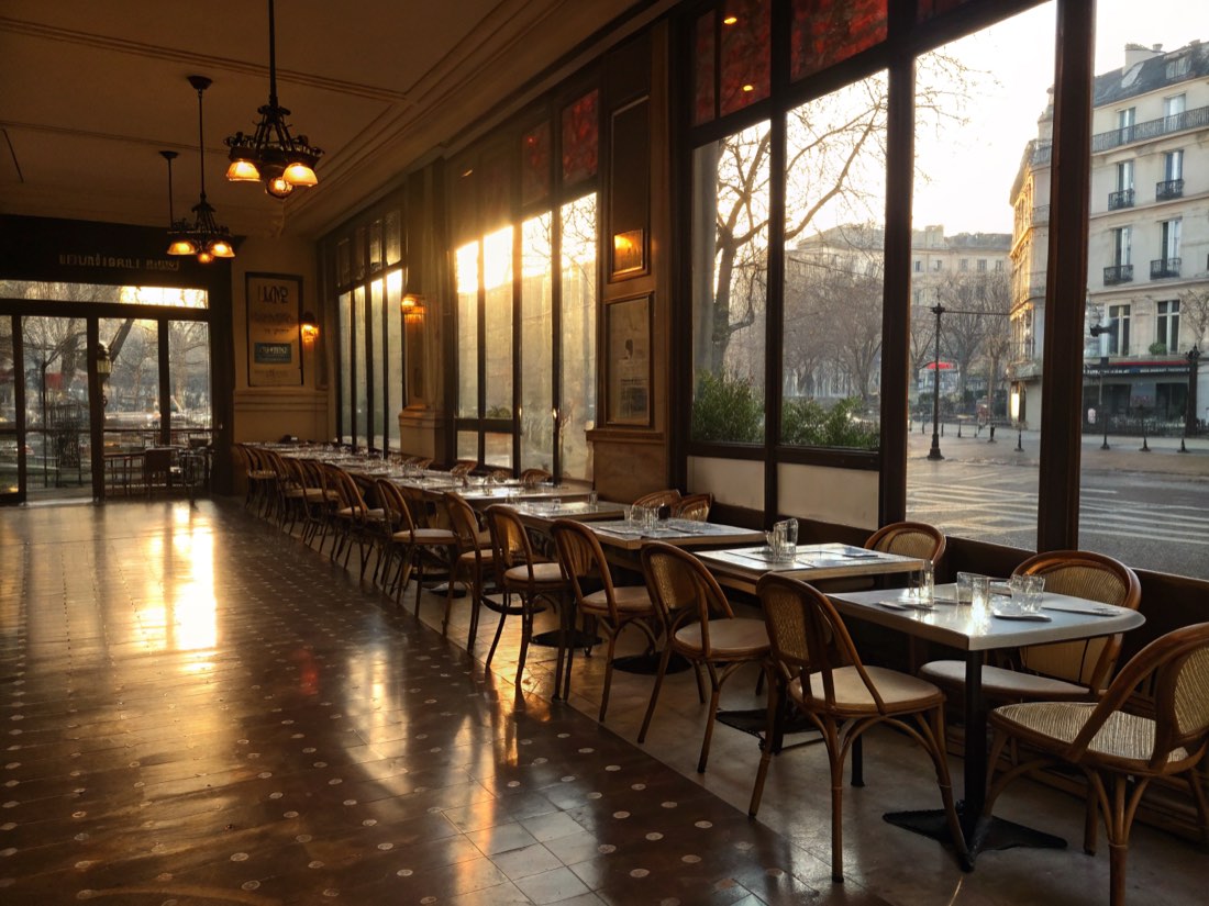 La salle au petit matin